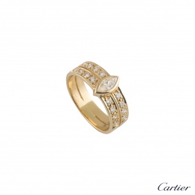 Cartier Yellow Gold Diamond Ring